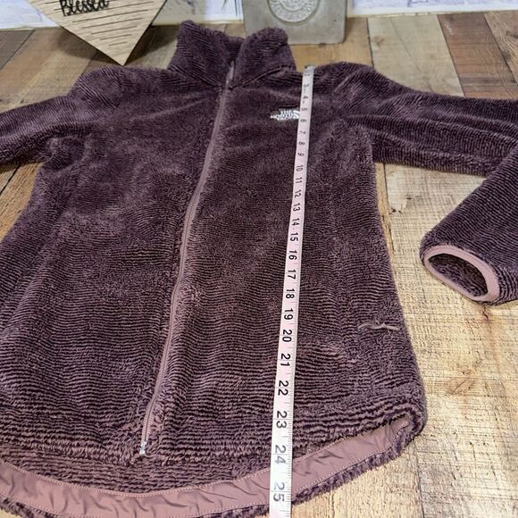 The North Face Mauve Women's small Osito Full Zip Fleece Jacket Fuzzy Cozy Warm - Picture 11 of 13